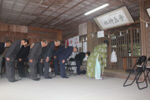 乎豆神社の月次祭　